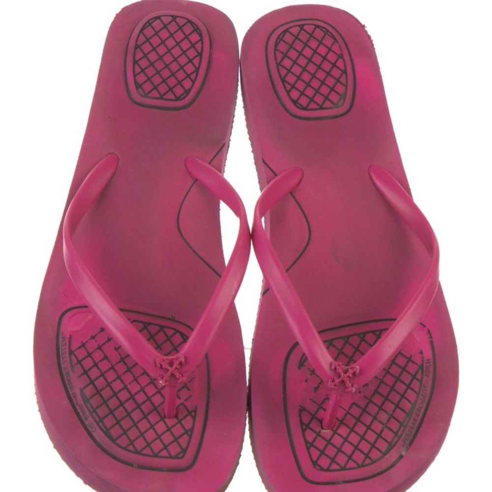 Off white Pink Flip Flops